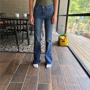 7 For All Mankind Women's Blue Boot Cut Jeans